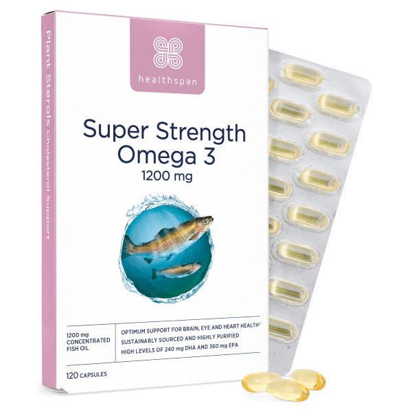 Super Strength Omega 3 1,200mg pack